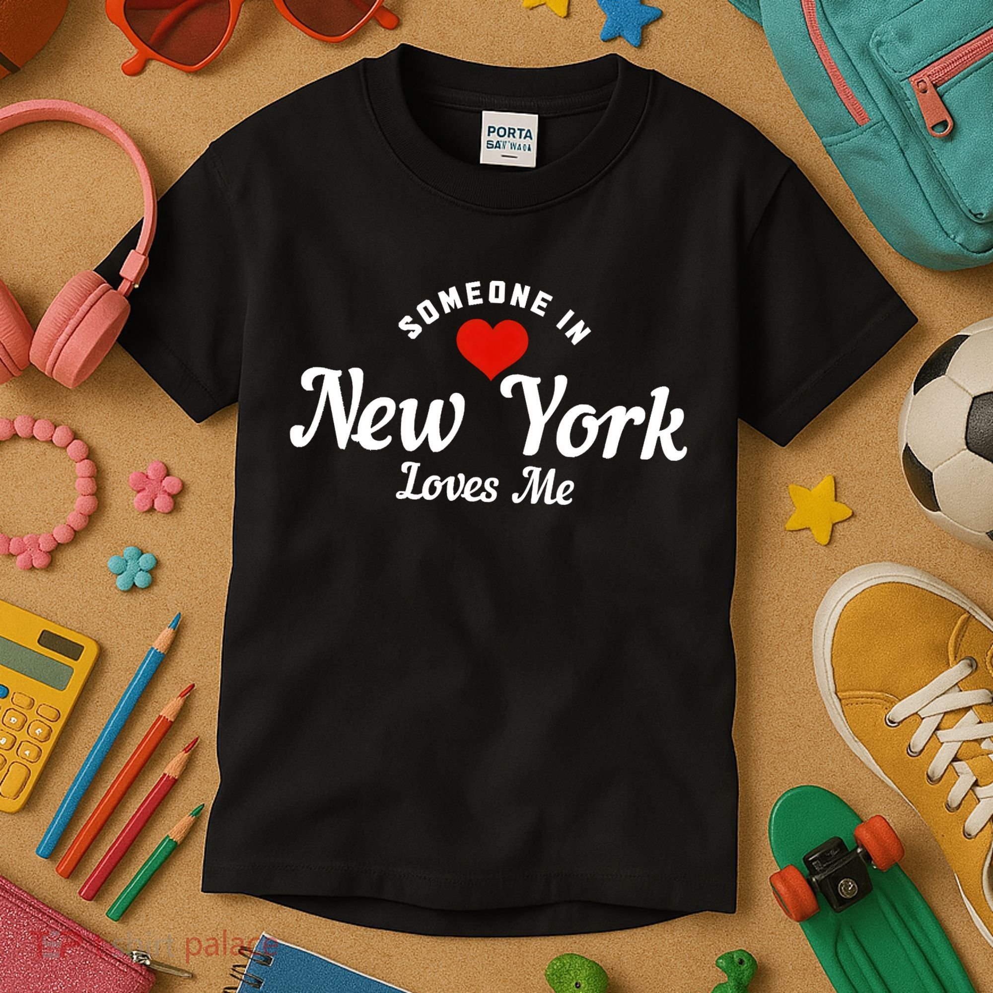 Someone In New York Loves Me NY NYC Funny Cute Kids T-Shirt