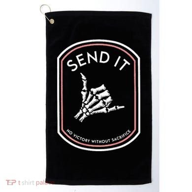 Send It No Victory Without Sacrifice (on back) Golf Towel