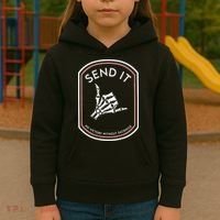 Send It No Victory Without Sacrifice (on back) Kids Hoodie thumb 3
