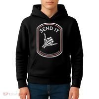 Send It No Victory Without Sacrifice (on back) Kids Hoodie thumb 4