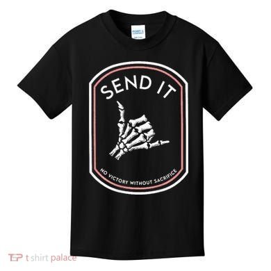 Send It No Victory Without Sacrifice (on back) Kids T-Shirt