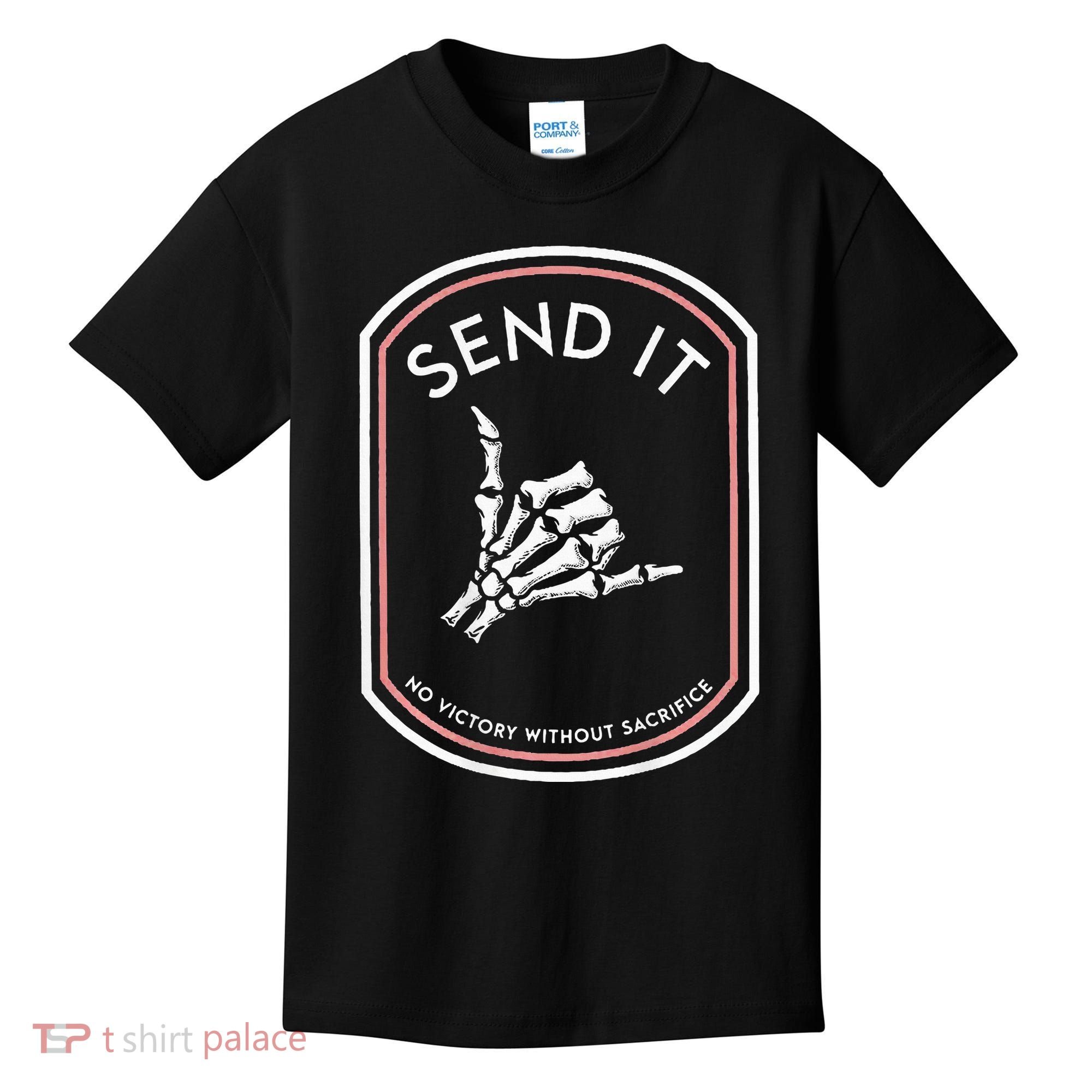 Send It No Victory Without Sacrifice (on back) Kids T-Shirt