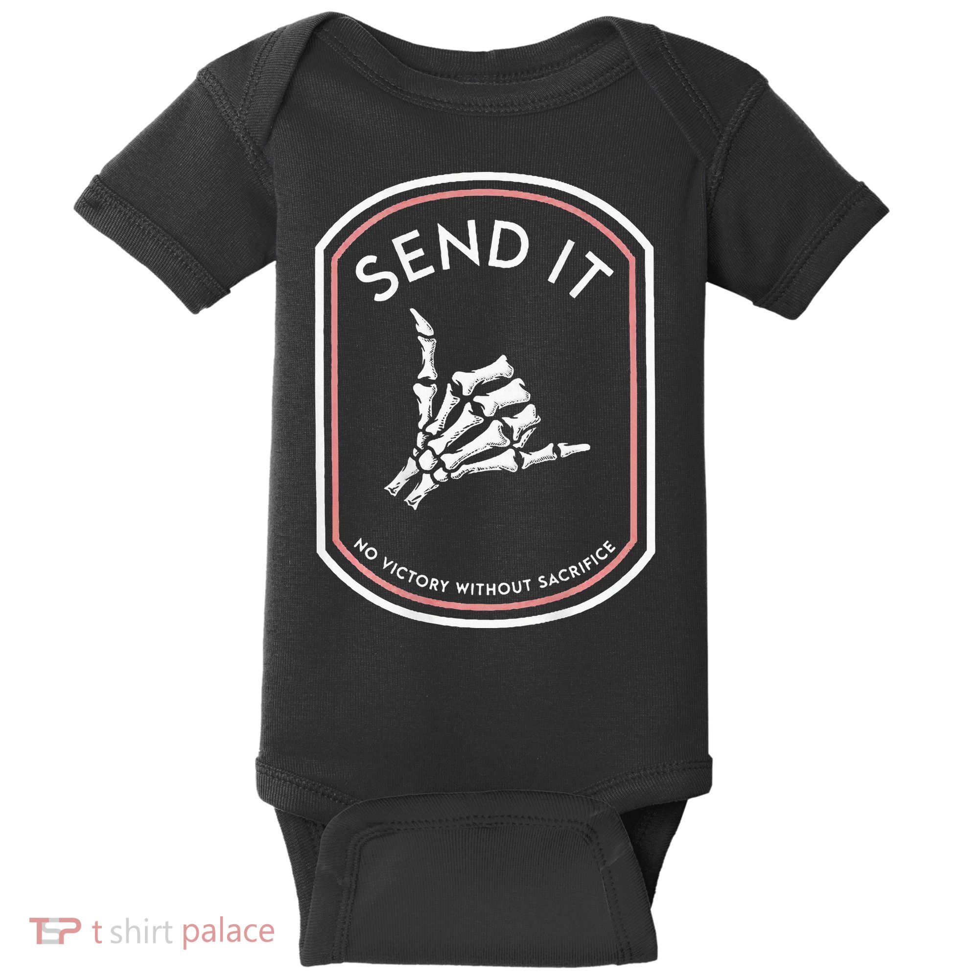 Send It No Victory Without Sacrifice Baby Bodysuit