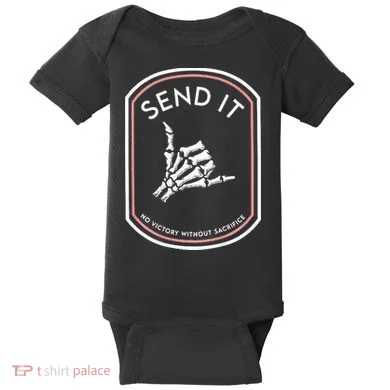 Send It No Victory Without Sacrifice Baby Bodysuit
