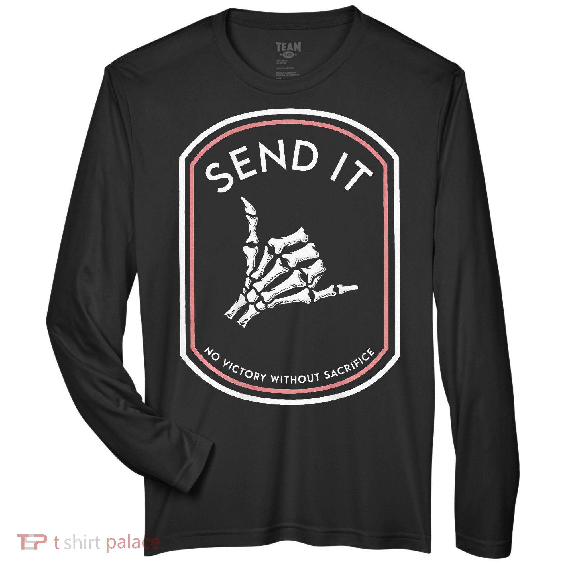 Send It No Victory Without Sacrifice Zone Performance Long-Sleeve T-Shirt