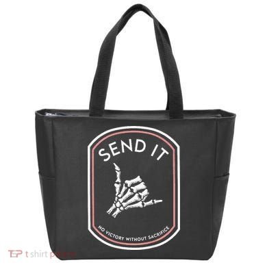 Send It No Victory Without Sacrifice Tote Bag
