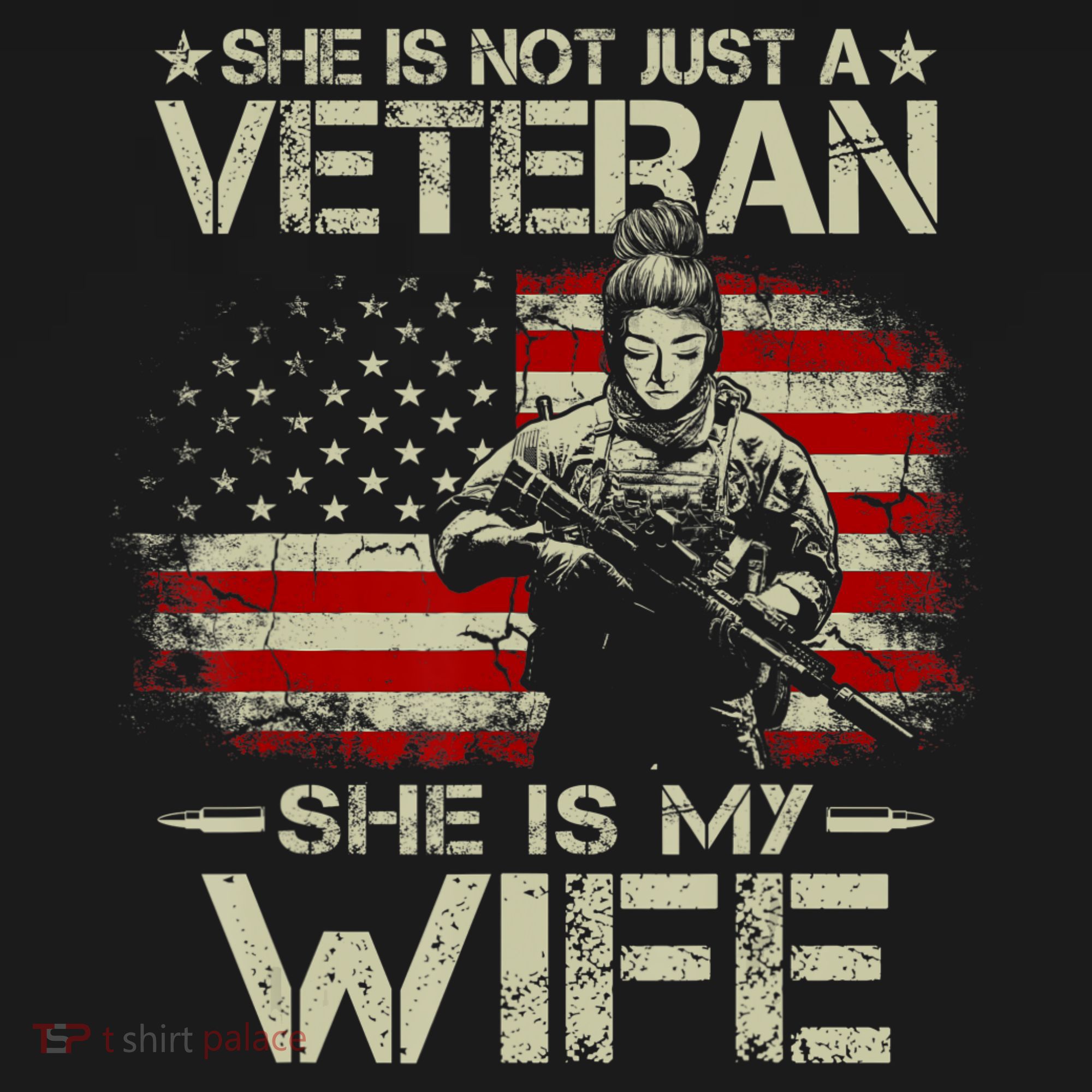 She Is Not Just A Veteran She Is My Wife Army Wife Life Women's Hoodie