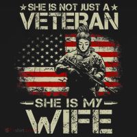 She Is Not Just A Veteran She Is My Wife Army Wife Life Women's Tank Top thumb 5