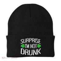 Surprise I'm Not Drunk St. Patricks Day Sober Party Sobriety Beanie thumb 0