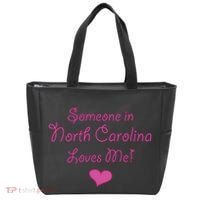 Someone In North Carolina Loves Me Tote Bag thumb 0