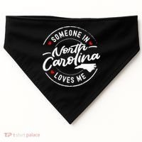 Someone In North Carolina Loves Me USA-Made Doggie Bandana thumb 0