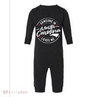 Someone In North Carolina Loves Me Infant Fleece One Piece thumb 0
