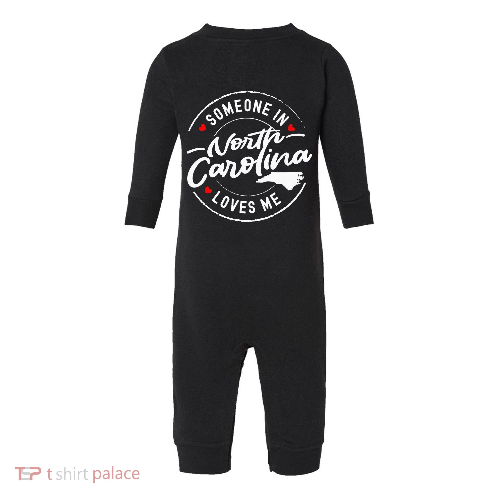 Someone In North Carolina Loves Me Infant Fleece One Piece