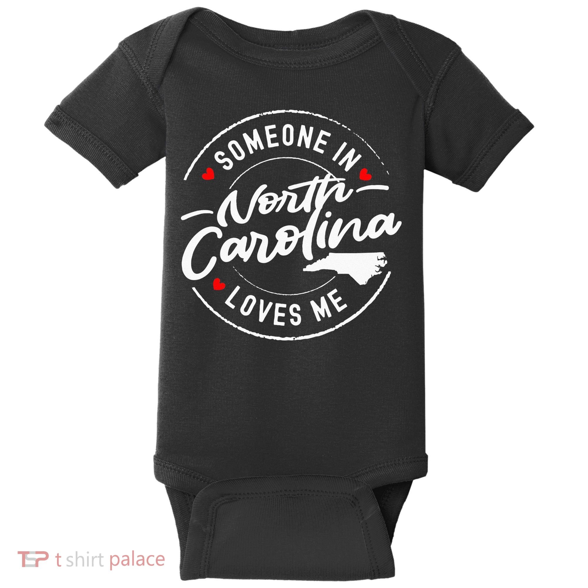Someone In North Carolina Loves Me Baby Bodysuit