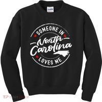 Someone In North Carolina Loves Me Kids Sweatshirt thumb 0