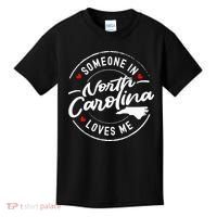 Someone In North Carolina Loves Me Kids T-Shirt thumb 0
