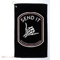 Send It No Victory Without Sacrifice Golf Towel thumb 0