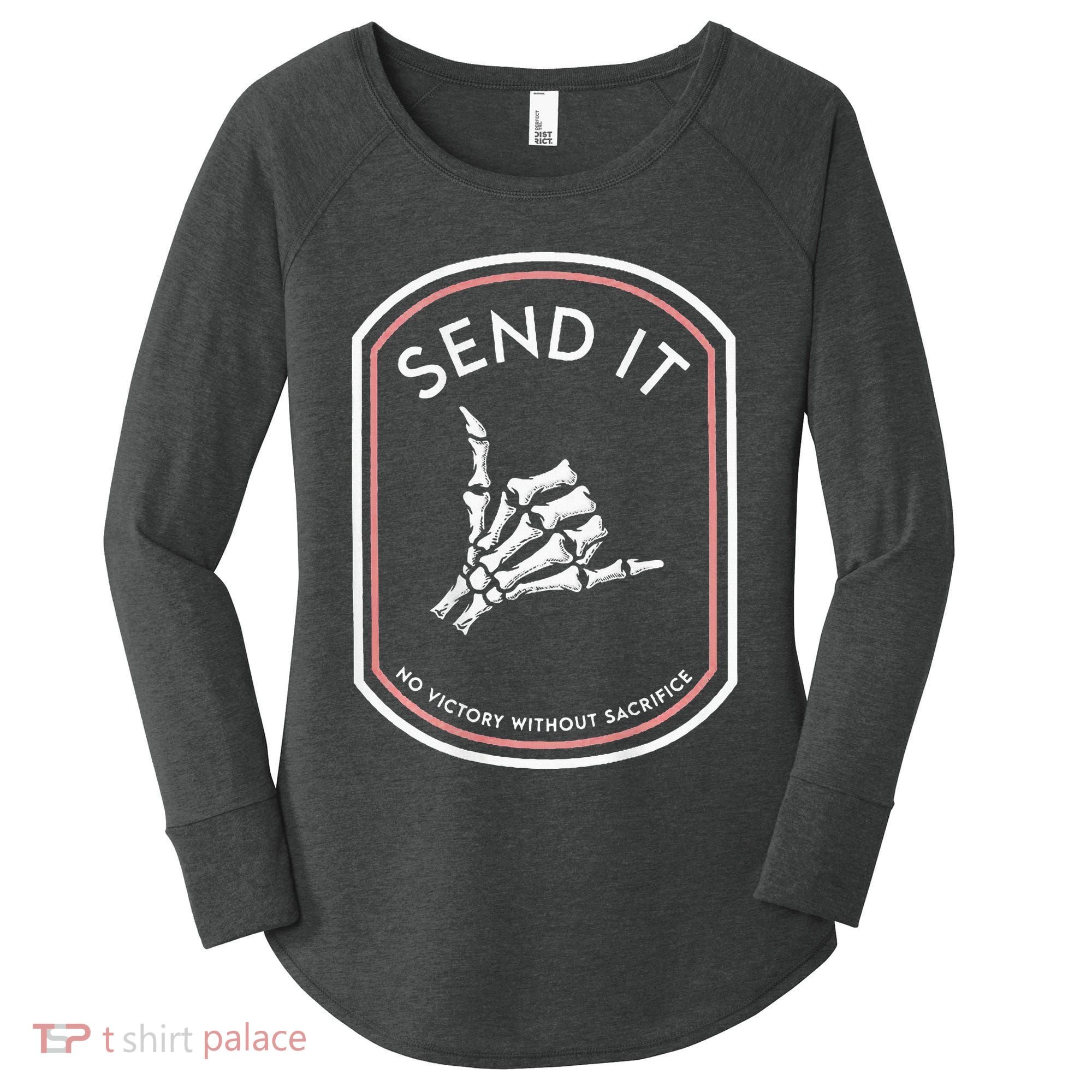 Send It No Victory Without Sacrifice Women's Perfect Tri Tunic Long Sleeve Shirt