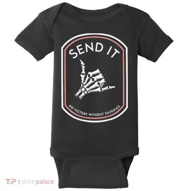 Send It No Victory Without Sacrifice Baby Bodysuit