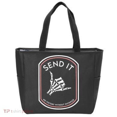 Send It No Victory Without Sacrifice Tote Bag