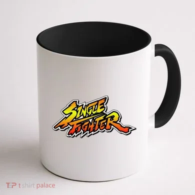Single Fighter Coffee Mug back