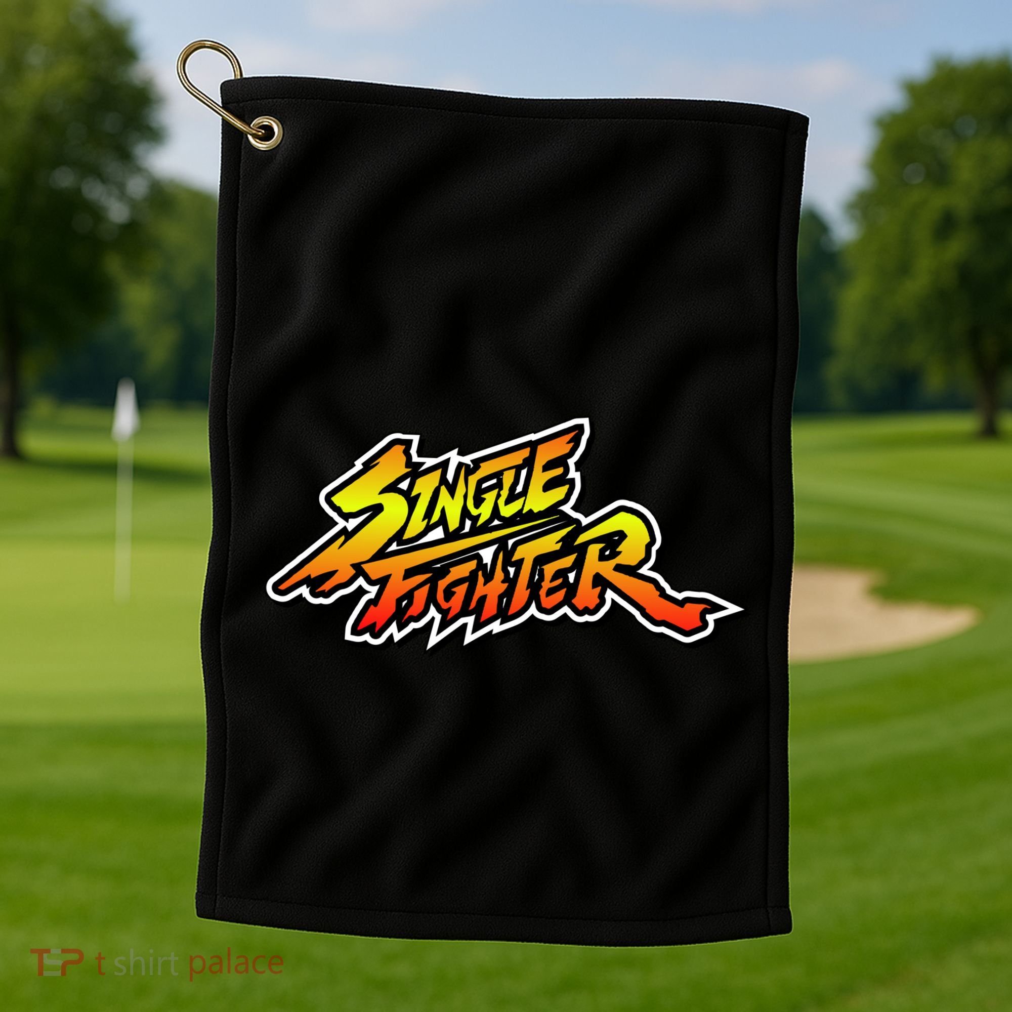 Single Fighter Golf Towel