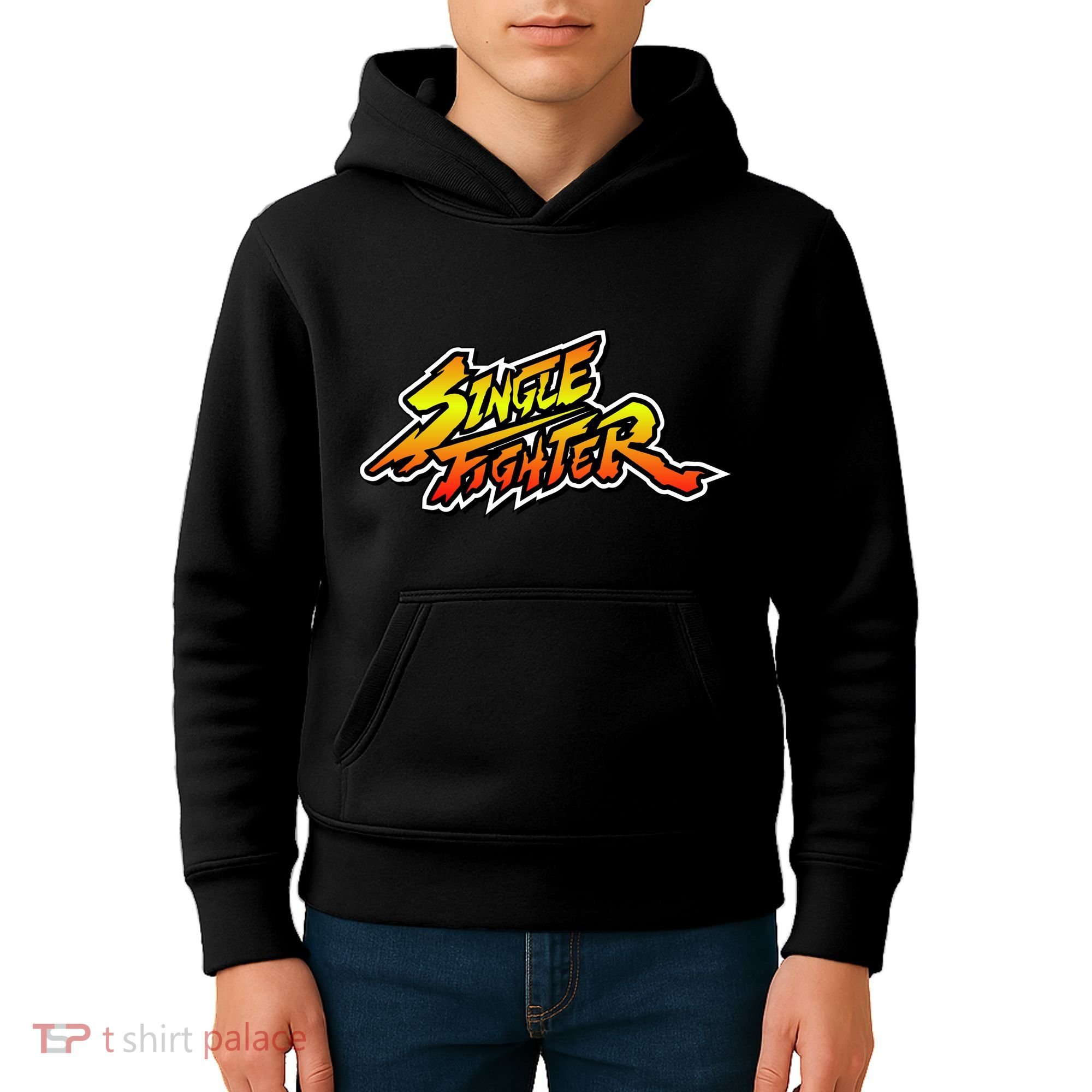 Single Fighter Kids Hoodie