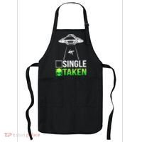 Single Or Taken Alien Valentines Day Apron thumb 0