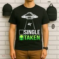 Single Or Taken Alien Valentines Day T-Shirt thumb 6