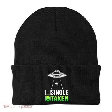 Single Or Taken Alien Valentines Day Beanie