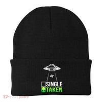 Single Or Taken Alien Valentines Day Beanie thumb 0