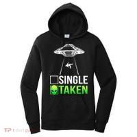Single Or Taken Alien Valentines Day Women's Hoodie thumb 0