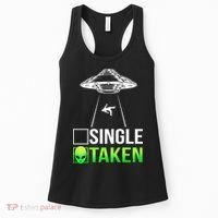 Single Or Taken Alien Valentines Day Women's Tank Top thumb 0