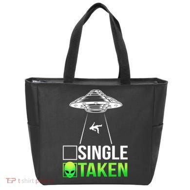 Single Or Taken Alien Valentines Day Tote Bag