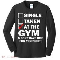 Single Taken At The Gym Kids Long Sleeve Shirt thumb 0