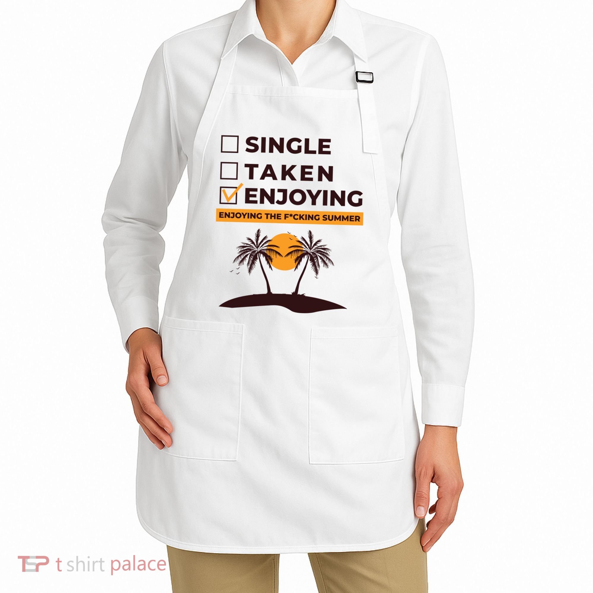 Single Taken Enjoying Summer Apron