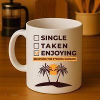 Single Taken Enjoying Summer Coffee Mug thumb 4