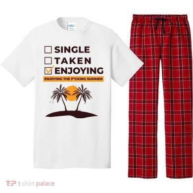 Single Taken Enjoying Summer Pajama Set