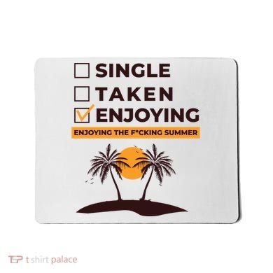 Single Taken Enjoying Summer Mousepad