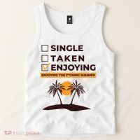 Single Taken Enjoying Summer Tank Top thumb 2