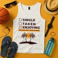 Single Taken Enjoying Summer Tank Top thumb 4