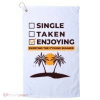 Single Taken Enjoying Summer Golf Towel thumb 0