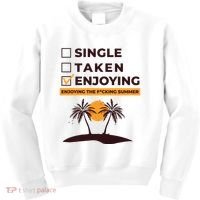 Single Taken Enjoying Summer Kids Sweatshirt thumb 0