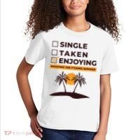 Single Taken Enjoying Summer Kids T-Shirt thumb 2