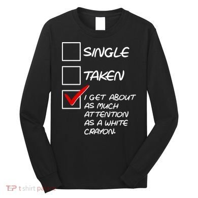 Single Taken White Crayon Long Sleeve Shirt