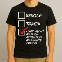 Single Taken White Crayon T-Shirt thumb 3