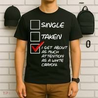 Single Taken White Crayon T-Shirt thumb 6