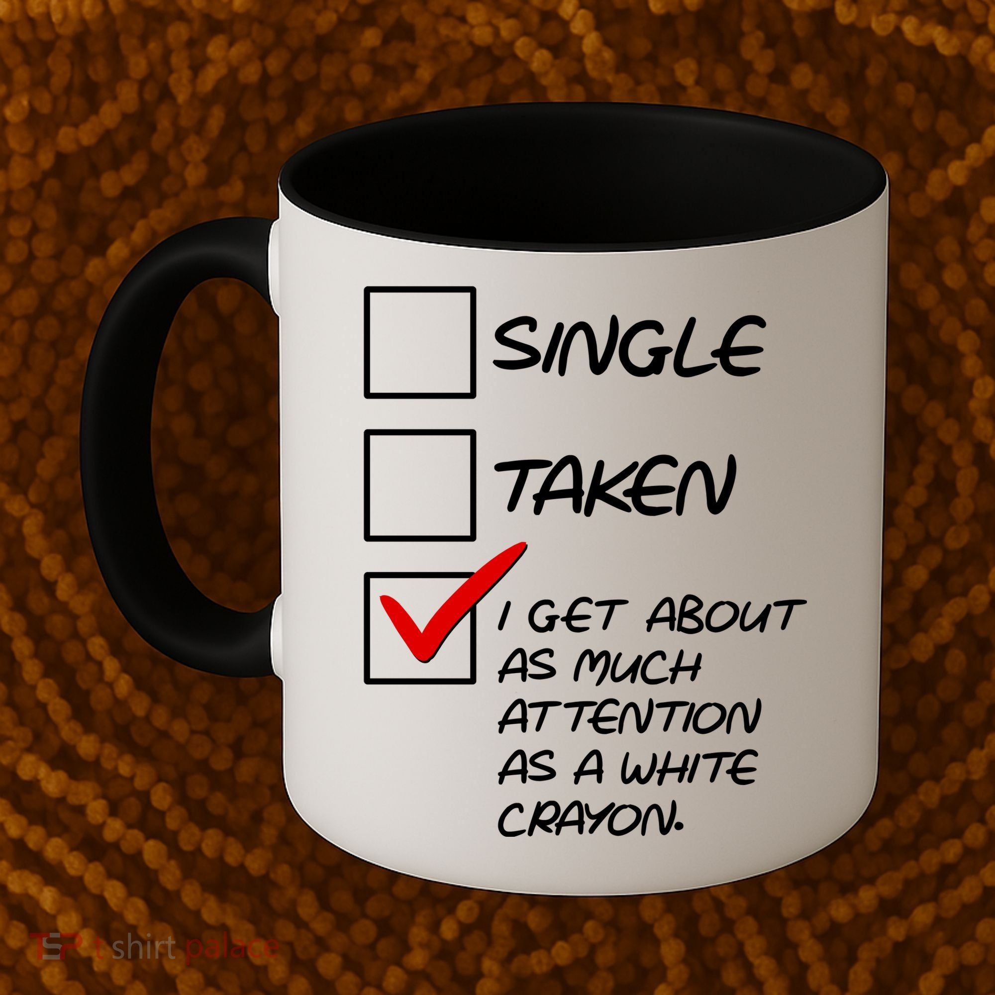 Single Taken White Crayon Coffee Mug