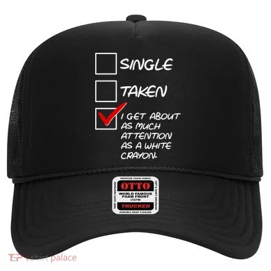Single Taken White Crayon Hat