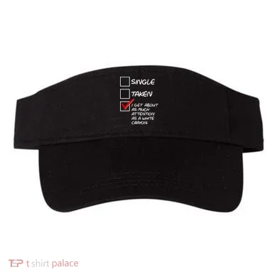 Single Taken White Crayon Visor